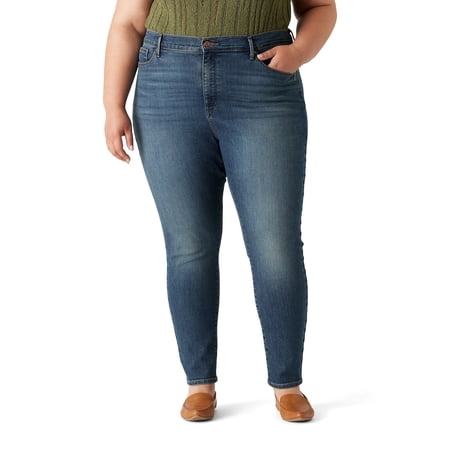 Levi Strauss Signature Women's and Women's Plus High Rise Skinny Jeans, Sizes 2-26