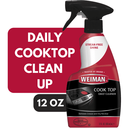 Weiman Ceramic & Glass Daily Cooktop Cleaner for Streak-Free Shine, 12 oz