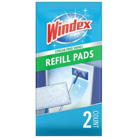 Windex® Outdoor All-in-One Glass Window Cleaning Tool Refill Pads, 2 ct