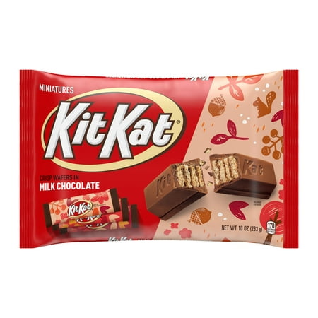 Kit Kat&reg; Miniatures Milk Chocolate Crisp, Halloween Wafer Candy Bars Bag, 10 oz