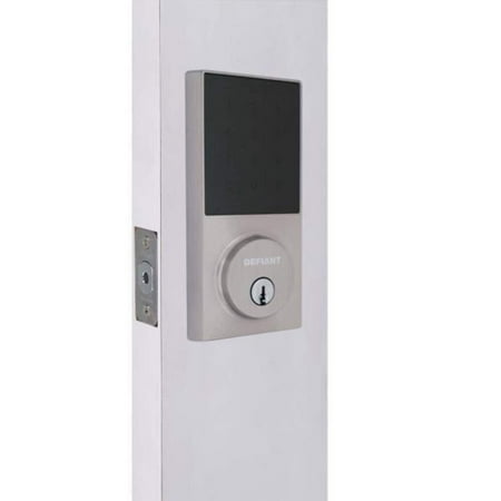 Slim Satin Nickel Electronic Touchpad Deadbolt