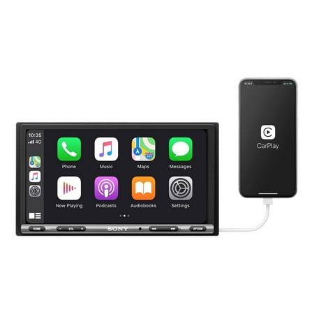 Sony XAV-AX150-Apple CarPlay/Android Auto-7" Touchscreen-Double-DIN In-Dash Unit-55 Wattsx4 New