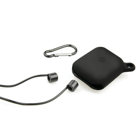 onn. AirPods 2nd Generation Water Resistant Case with Carabiner, Easily Charge and Access, 3 inch