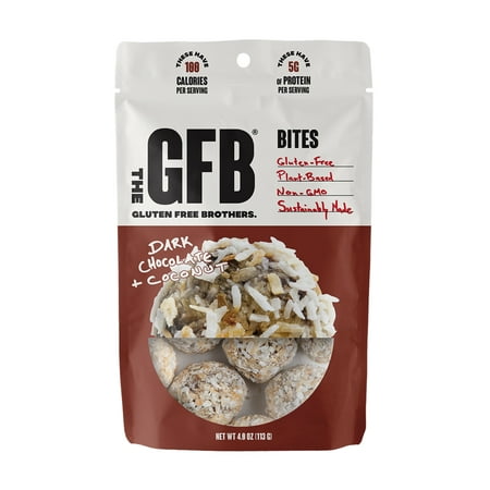 The GFB Nutrition Bites, Dark Chocolate Coconut, 4 Ounce Pouch