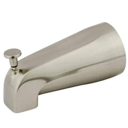 Kingston Brass K188A8 5-1/4 Inch Zinc Tub Spout with Diverter, Brushed Nickel