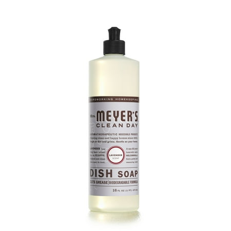 Mrs. Meyer's Clean Day Liquid Dish Soap, Lavender Scent, 16 Ounce Bottle