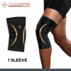 Tommie Copper Sport Compression Knee Sleeve, Black, Small/Medium, 1 Count per Pack