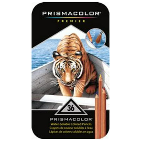 Prismacolor Premier Water Soluble Watercolor Pencils, Assorted Colors, Set of 36