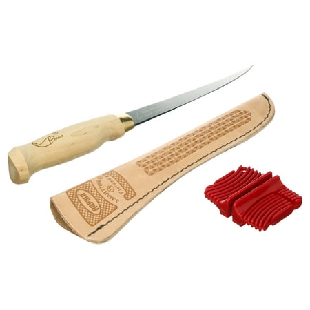 Rapala FLF6 Fillet Knife with Leather Sheath and Sharpener – BrickSeek