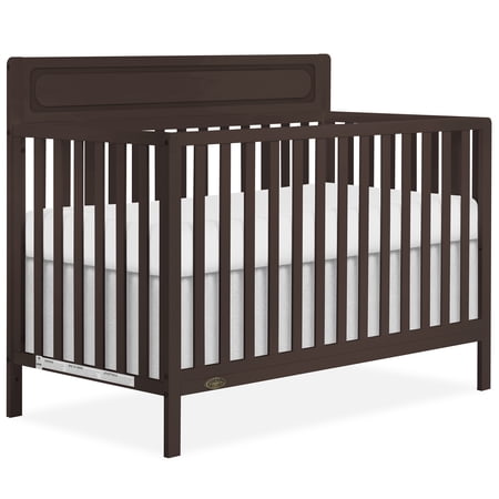 Dream On Me Avery 5-in-1 Convertible Crib, Chocolate Chip