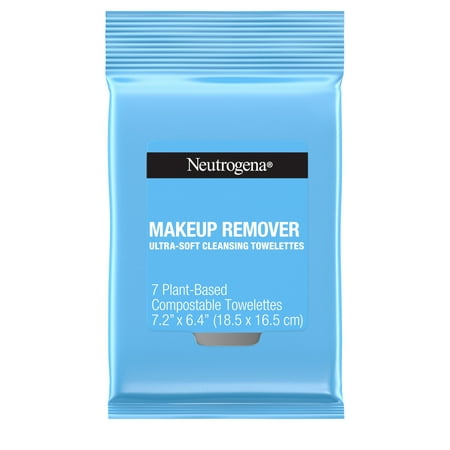 Neutrogena Face Cleansing & Makeup Remover Wipes, Travel Size, 7 Ct.