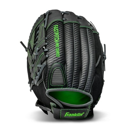 Franklin Sports Fastpitch Pro Softball Glove, 11 in, Lime Green, Left Hand Throw