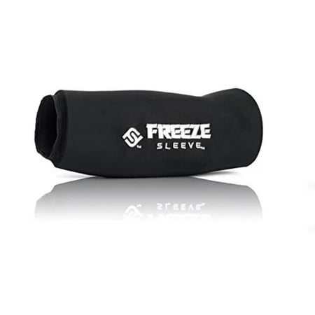 Freeze Sleeve Therapy Compression Sleeve Brace for Knee, Elbow, Ankle, Wrist, Black, Unisex, Large
