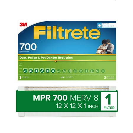 Filtrete 12" x 12" 700 MPR Dust Pollen and Pet Dander Electrostatic Air Filter