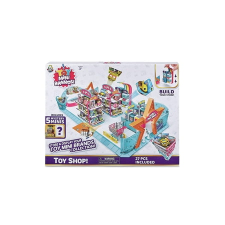 5 Surprise Toy Mini Brands Series1 Mini Toy Store with 5 Mystery Toy Mini Brands Playset by ZURU