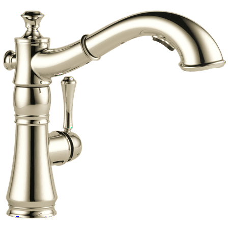 Delta Cassidy Single Handle Pull-Out Kitchen Faucet, Polished Nickel