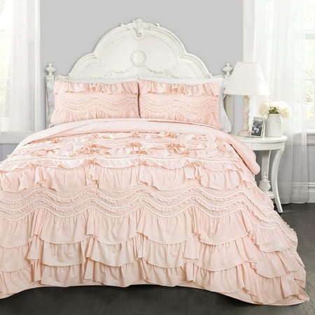 Lush Decor Kemmy Textured Quilt, Twin, Peachy Pink, 2-Pc Set