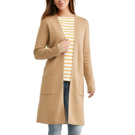 Time and Tru Womens Double Knit Cardigan