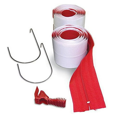 zipwall zipwall heavy-duty self-adhesive zipper hdaz2