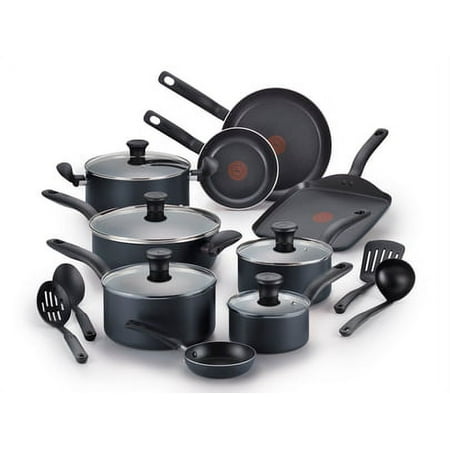 T-Fal 18pc Black Initiatives Bakeware And Cookware Sets