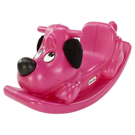 Little Tikes Rockin' Puppy in Magenta, Classic Indoor Outdoor Toddler Ride On Toy, Kids Boys Girls Ages 12 Months to 3 Years