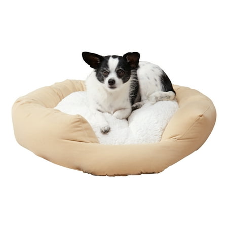 Happy Hounds Murphy Donut Dog Bed - Cream - Small