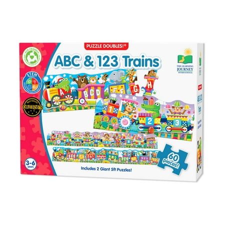 The Learning Journey Puzzle Doubles, Giant ABC and 123 Train Floor Puzzles