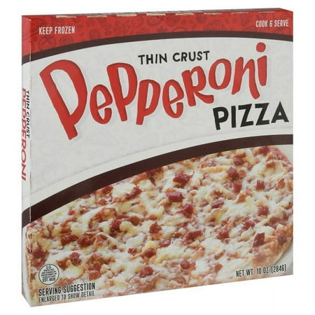 Thin Crust Pepperoni Pizza (10oz)