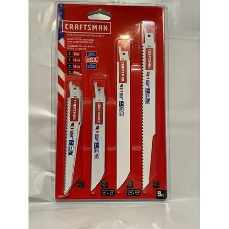 Craftsman Tools 9-Pack Reciprocating Saw Blade Set