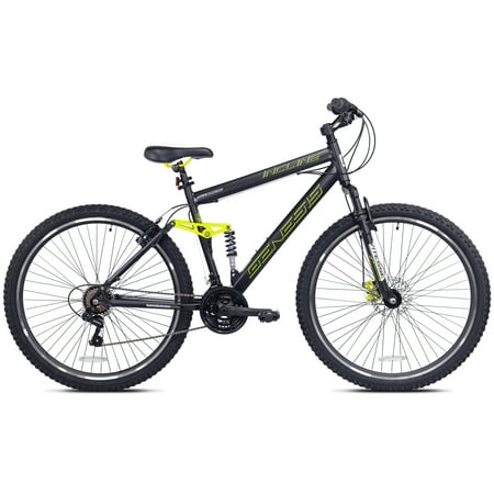 Genesis 29u0022 Incline Mens Mountain Bike, Black/Yellow