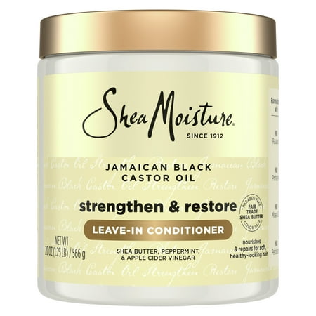 SheaMoisture Leave In Conditioner Jamaican Black Castor Oil, 20 oz Jar