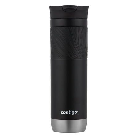Contigo Byron 2.0 Stainless Steel Travel Mug with SNAPSEAL Lid and Grip, Black, 24oz