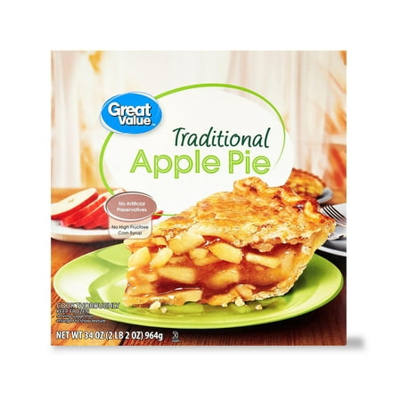 Great Value Traditional Apple Pie, 34 oz (Frozen) – BrickSeek