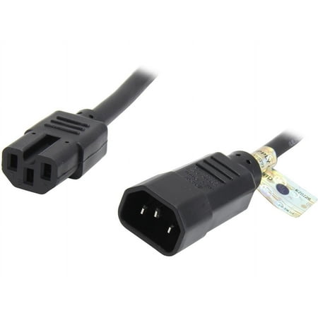 Tripp Lite 3ft Computer Power Cord Cable C14 to C15 Heavy Duty 16A 14AWG 3' - 15A, 14AWG (IEC-320-C14 to IEC-320-C15) 3-ft."