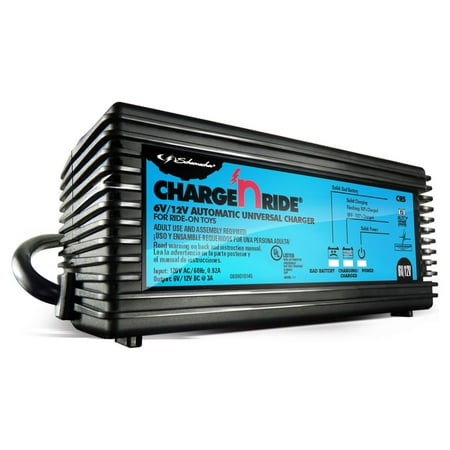 Schumacher CR5 Charge &lsquo;n Ride 3Amp, 6 Volt, 12 Volt, Universal Battery Charger for Ride-on Toys, New