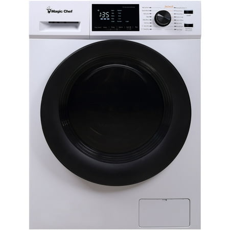 Magic Chef MCSCWD27W5 2.7 Cu Ft Front Load Washer And Dryer Combination, White