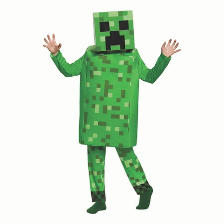 Kids Minecraft Creeper Deluxe Costume Large