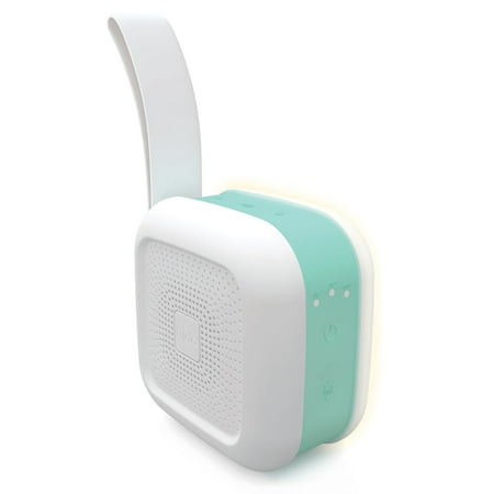 Frida Baby 2-in-1 Portable Sound Machine and Night Light with Strap for Infant, White noise Machine with Soothing Sounds for Stroller or Car Seat with Volume Control