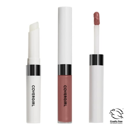 COVERGIRL Outlast All-Day Lip Color Liquid Lipstick and Moisturizing Topcoat, Natural Blush