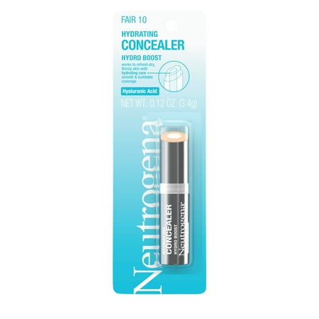 Neutrogena Hydro Boost Hydrating Concealer Stick, 10 Fair, 0.12 oz