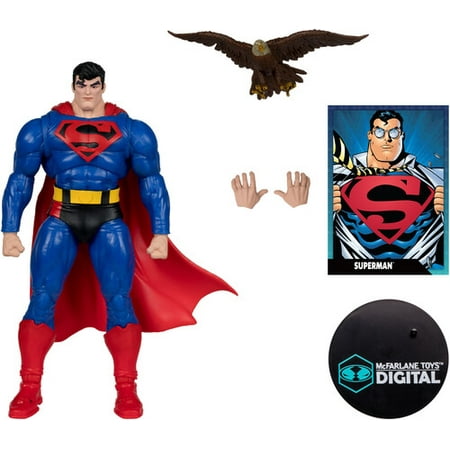 DC Direct - 7" Superman (Our Worlds at War) Figure with McFarlane Toys Digital Collectible, DC Direct, Gifts