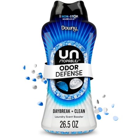 Downy Unstopables Fusions Odor Defense In-Wash Laundry Scent Booster Beads, Daybreak & Clean Scent, 26.5 oz