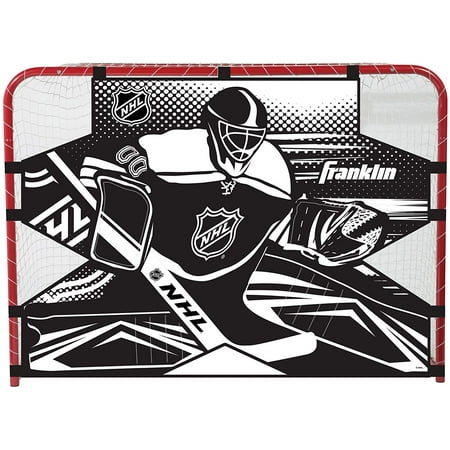 Franklin Sports Hockey Shooting Target - NHL - Fits 54" x 44" Hockey Goal - Black/White