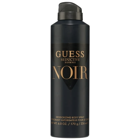 Guess Seductive Homme Noir, Body Spray, Size 6.0 oz, Gender for Men, Brand Guess, 1 Pack, Scent Amber