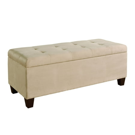 Linon Carmen Shoe Storage Ottoman, 20 inches Seat Height, Multiple Colors