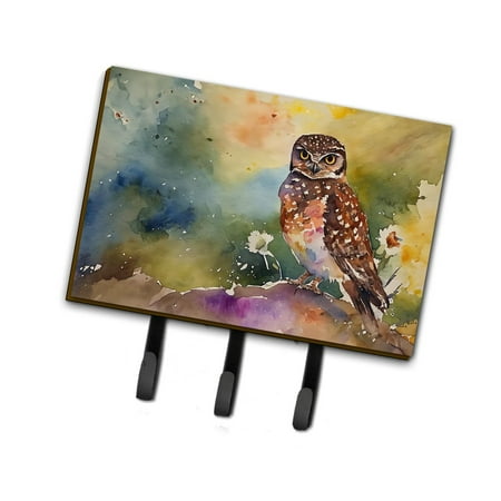 Burrowing Owl Leash or Key Holder 6 in x 9 in