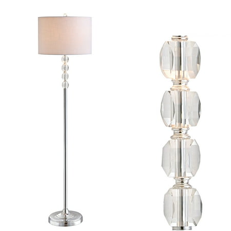 Aubrey Crystal Metal LED Floor Lamp