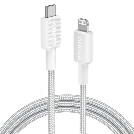 Anker 6 Braided Lightning to USB-C Fast Charging Cable - White