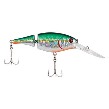 Berkley Flicker Shad Jointed Fishing Lure, Slick Green Alewife, 1/5 oz