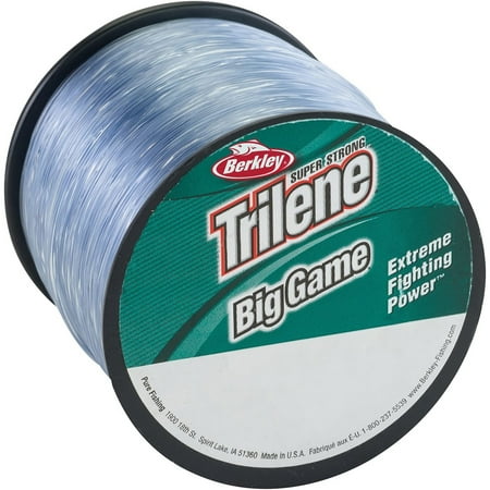 Berkley Trilene® Big Game™ Monofilament Fishing Line, Steel Blue, 20 lb Test Strength, 650 yd